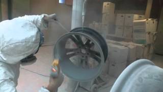 покраска дисков порошковой краской или полимерная(красим диски отпескоструиные полимерной краской RAL9006., 2015-10-13T13:37:23.000Z)