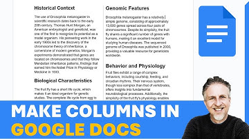 How to Make Columns in Google Docs