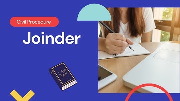 Joinder--Civil Procedure--Bar Exam--Law School--Counterclaim--Crossclaim--Impleader--Class Action