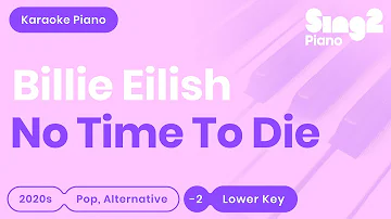 Billie Eilish - No Time To Die (Lower Key) Piano Karaoke