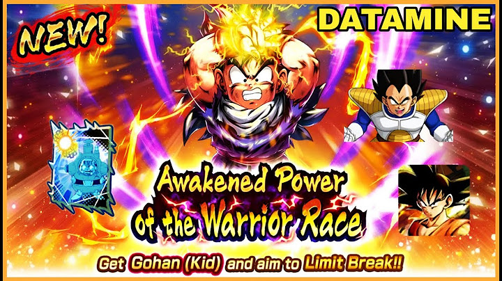 Dragon Ball Legends v6.3.0 New Event-Exclusive "Gohan (Kid)" 7th Anniversary Part 2 (Datamine)