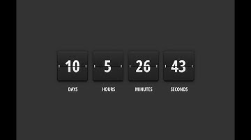 How to make a countdown animation with jquery -  The Final Countdown - web development - 2018