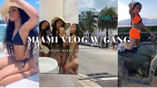 MIAMI VLOG W/GANG: ESCAPE ROOM , MIAMI BEACH , JAYLOS BIRTHDAY