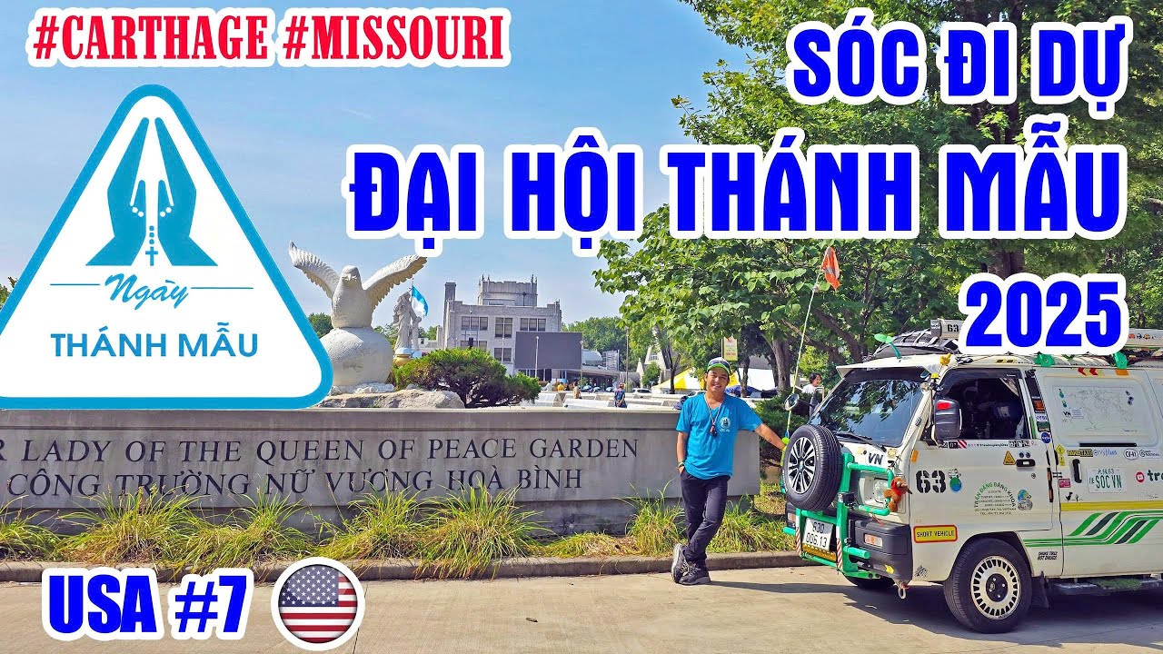 P10/T7~USA : SÓC ĐỘI NẮNG CHÁY DA THỊT ĐI DỰ ĐẠI HỘI THÁNH MẪU 2025 Ở MISSOURI