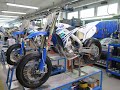 Tm racing factory tour  part 4 of 5 bike assembly race shop