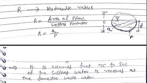 Environment Engineering CH-3 Lec-2 (design of sewer) for RPSC AEN Mains/SSC JE Mains