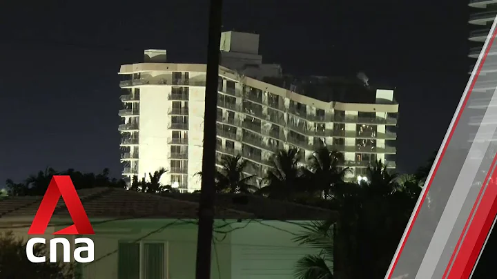 Partially collapsed Florida condominium demolished in controlled explosion