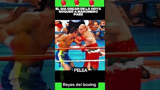 observa el día que Oscar de la hoya noqueó al Maromero Paez #boxing #box #boxeo