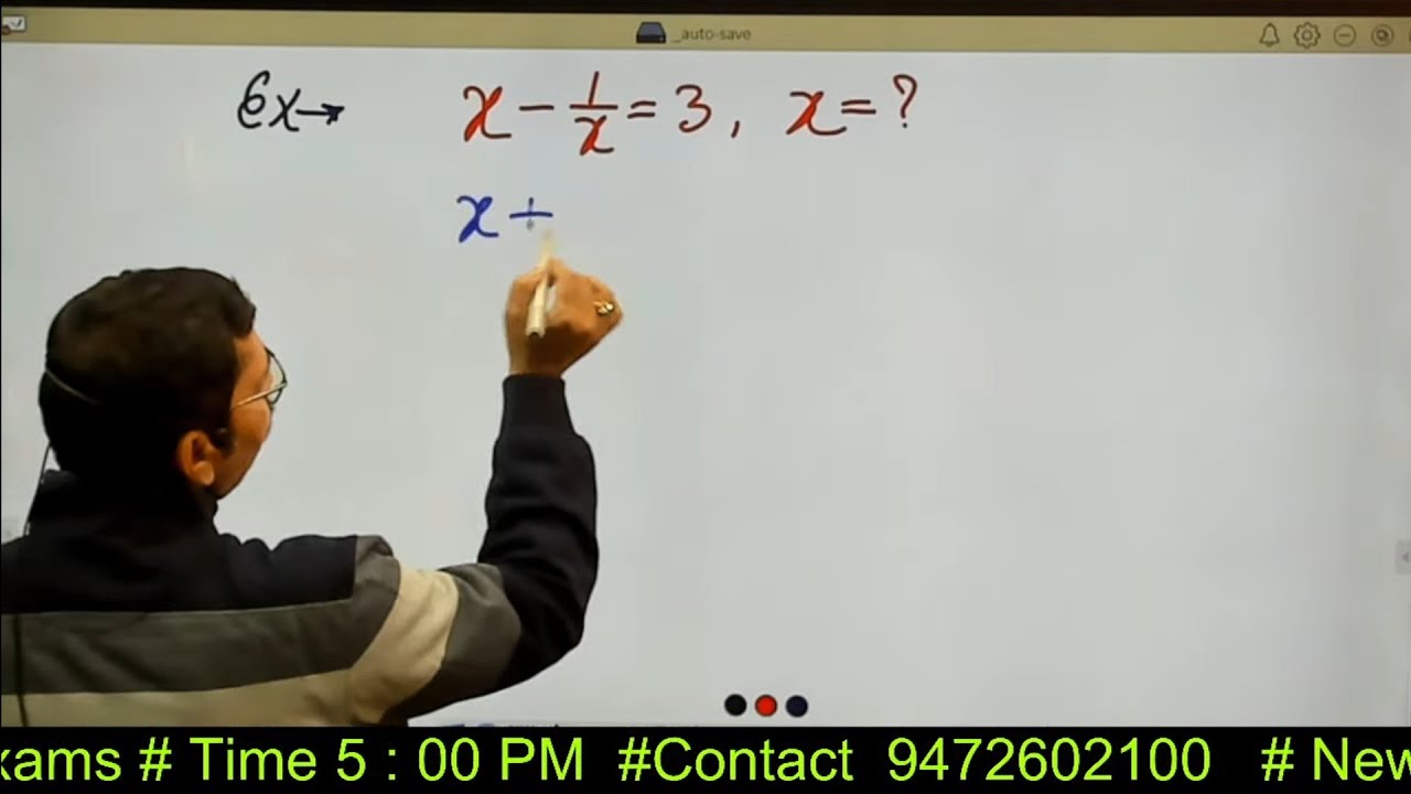 Advance math / Algebra / Batch 4 Pm