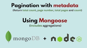 Pagination in Nodejs using Mongoose (return totalPages, totalCount & More)