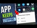 Fix apps keep stopping error in android works 100 