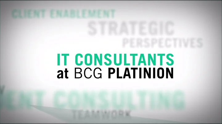 IT Consultants @BCG Platinion