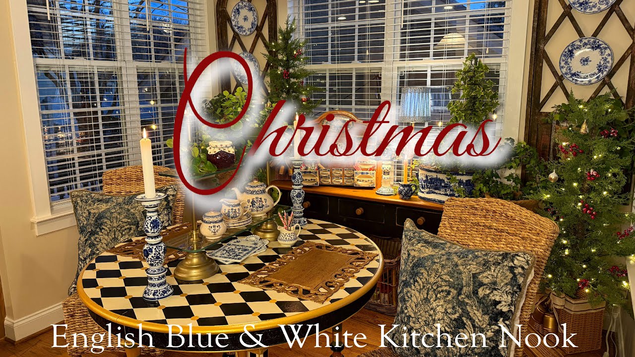 🎄Причудливое Рождество... Стиль английского коттеджа | Украшение кухонного уголка в стиле «день и...