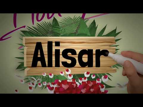 Alisan Name Art Love Whatsapp Status | Alisan Couple Name Video #NameArt #Alisan #shorts