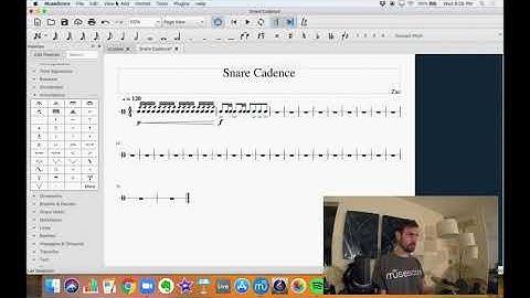 How to write a Drumline Cadence in Musescore: Part 1 - Snare Drum