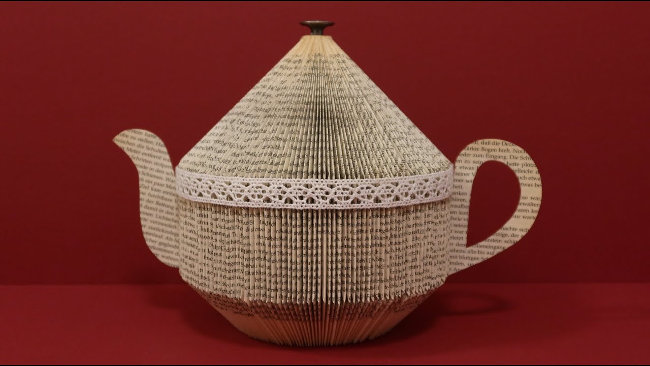 Craft teapot with book