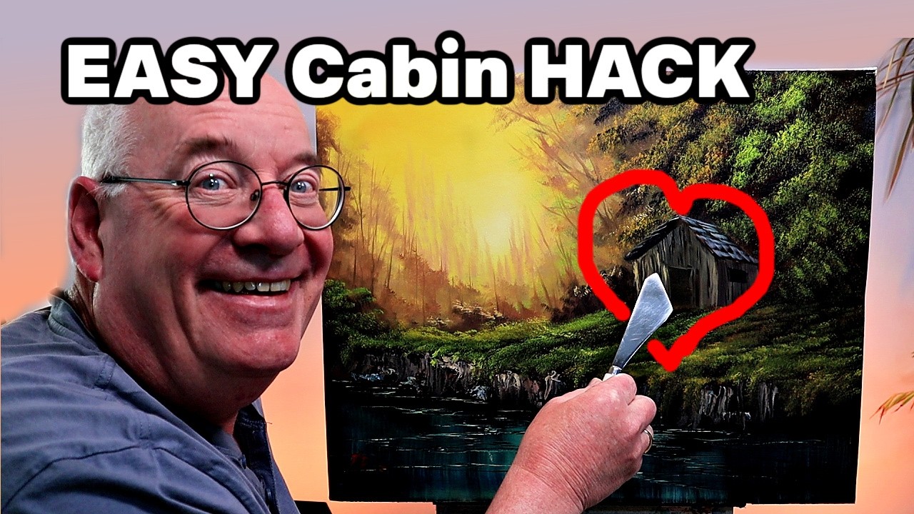 Can YOU Paint a Cabin Like Bob Ross? : Learn to paint like Bob Ross NOW!