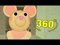 ROBLOX PIGGY NON INFECTED MOUSEY JUMPSCARE 360