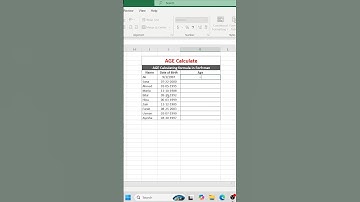 Exact Age calculation Trick#excel #exceltips #exceltricks #excelformula #computertech