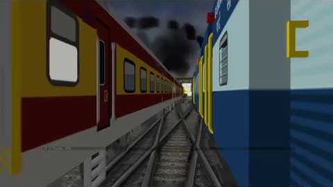 Ajmer Mehsana Passenger Train || Parallel Run with Humsafar Express || MSTS Open Rails