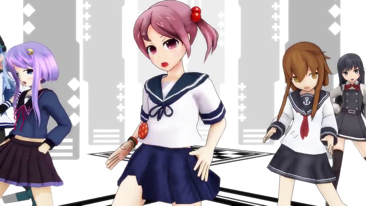 Mmd艦これ 叢雲 朝潮改二 弥生 電 漣で 一騎当千 Youtube