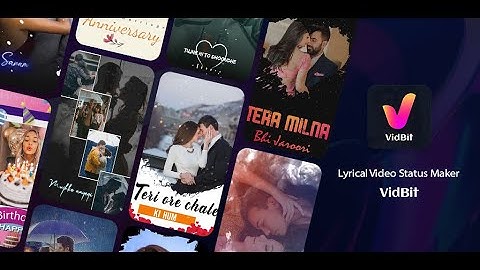 Lyrical Video Status Maker - VidBit