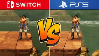 Prince of Persia: The Lost Crown Graphics Comparison (Switch vs. PS5)