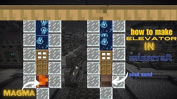 Easy Bubble Column Water Elevator in Minecraft-Tutorial in every version #minecraft #tutorial