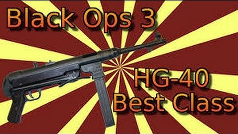 Black Ops 3 HG-40 Best Class Setup!