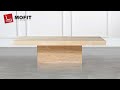 LARIMAR TRAVERTINE RECTANGLE COFFEE TABLE  | MOFIT HOME