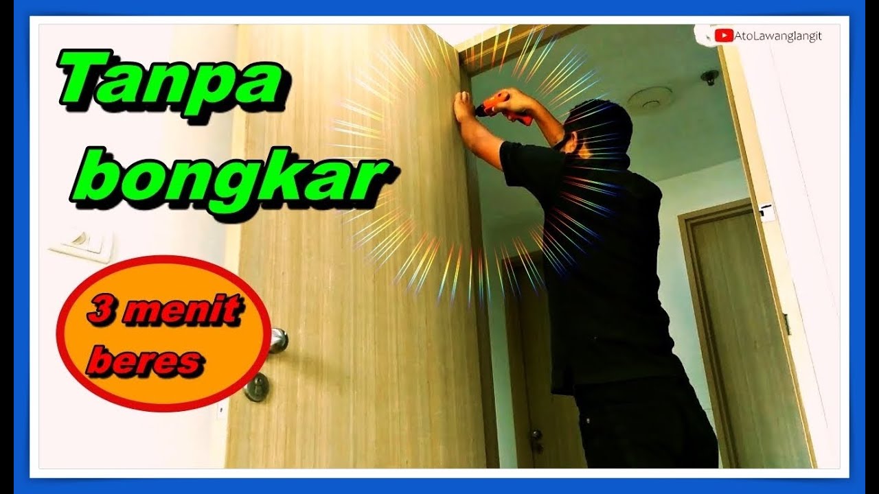 TIDAK SESULIT YANG DIBAYANGKAN ! Cara Memperbaiki Pintu Kamar [ Seret