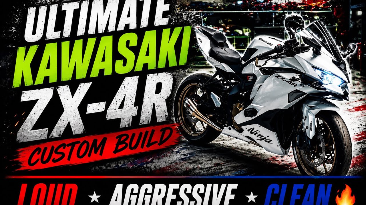 Loudest ZX-4R Setup Ever Heard 🔥Kawasaki ZX-4R Street Beast Build