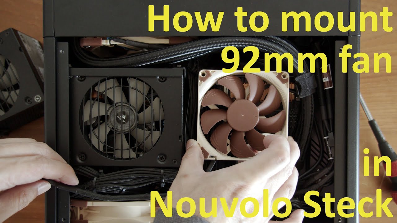 Mini ITX】Nouvolo Steckに92mmファン(Noctua NF-A9x14)を内蔵してみた