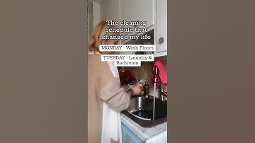 The Cleaning Schedule That Changed My Life ✨ #cleaning #cleaningmotivation #cleanhome
