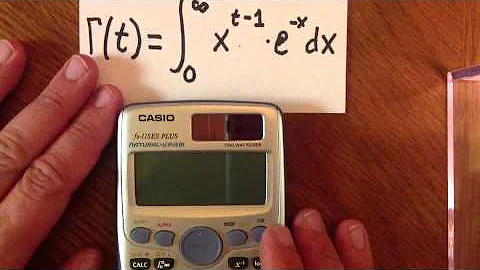 Estimating Gamma On A Scientific Calculator (Casio FX-115 ES, TI-36X PRO, Sharp EL-W516X)