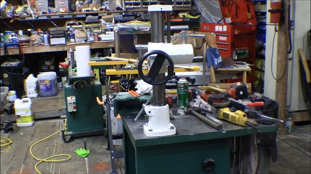 Grizzly 1026 Shaper Power Feed; Attaching The Base YouTube