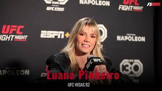 Luana Pinheiro UFC Vegas 82 media day interview