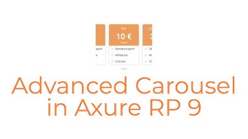Advanced Carousel in Axure RP 9 - Axure mastery