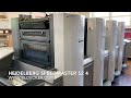 Incredible beautiful german printing machine  mechanical run at full speed  no production