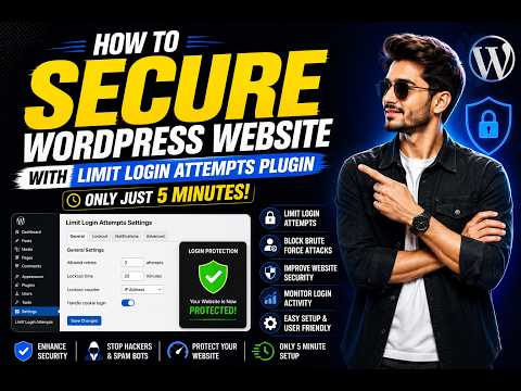 How to Secure WordPress Website with Limit Login Attempts Plugin only just in 5 minutes?