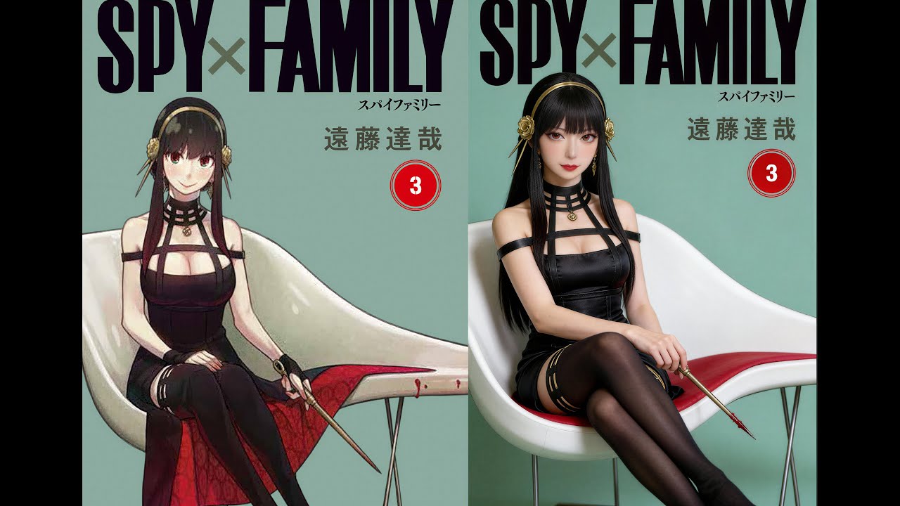【SPY×FAMILY 】漫画の表紙を実写化してみた。｜SPY FAMILY  Real Life 