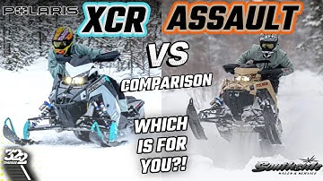 2024 POLARIS XCR VS ASSAULT! WHICH ONE BEST SUITS YOUR RIDING PREFERENCE AND STYLE?!