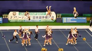 【チア】2017年（H29年）JAPAN CUP：愛工大名電高校 THUNDERS（サンダース）  (Cheerleading Competition  in JAPAN)