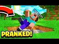 Pranking Noob1234 For 24 Hours! (Minecraft)