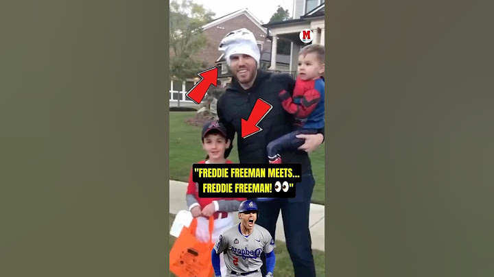 You can’t beat Halloween when Freddie Freeman meets his doppelgänger! 🎃⚾  #Dodgers #Braves #MLB