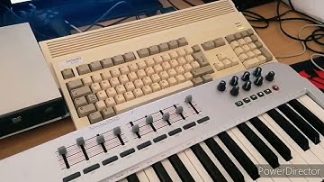 Amiga 1200 - vampire v1200 my Midi setup with Yamaha TG300