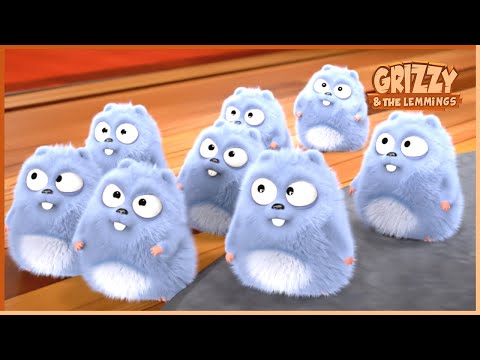 Spider Lemmings | Grizzy x The Lemmings Clip | Cartoon For Kids