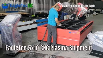 EagleTec 5X10 CNC Plasma Table Cutting and Drilling Machine with Pipe Cutter Addon Shipment