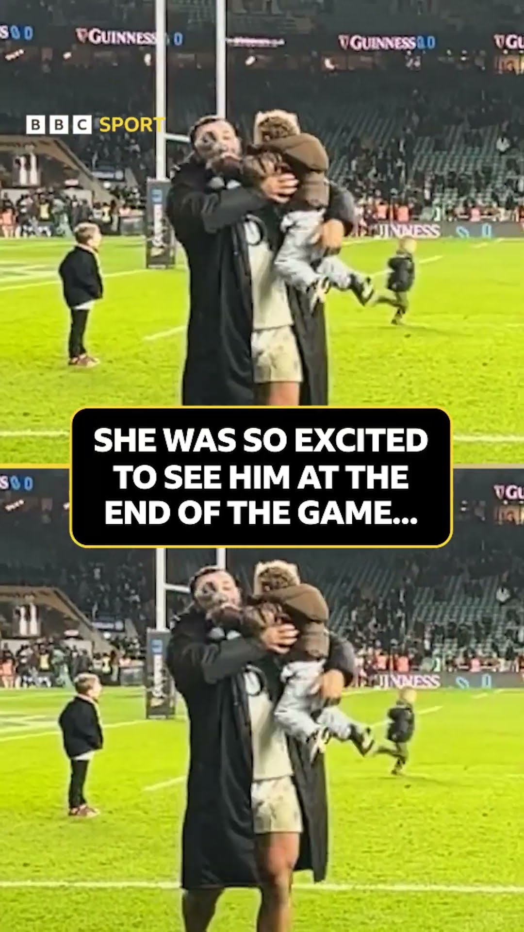 England rugby player Ellis Genge has a cute moment with his daughter!