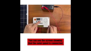 Simple video shows you how to install a solar charge controller